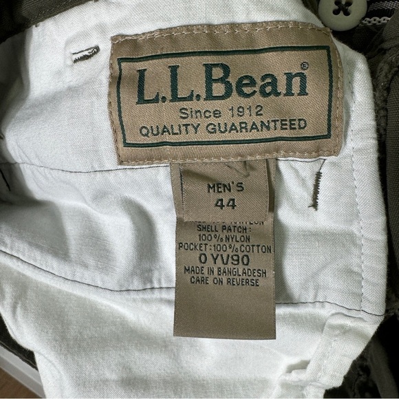 L.L. Bean Men’s Green Khaki Upland Briar Precision Fit Hunting Pants Size: 44 - Picture 3 of 4